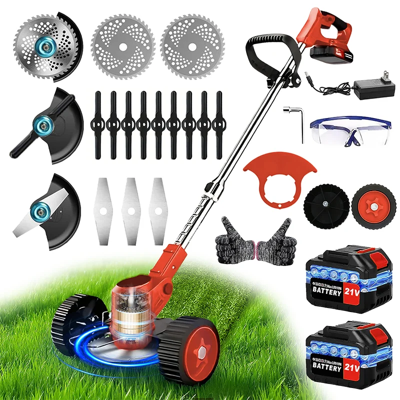 Cordless Lawn Mower & Weed Trimmer – Powerful Garden Maintenance Tool