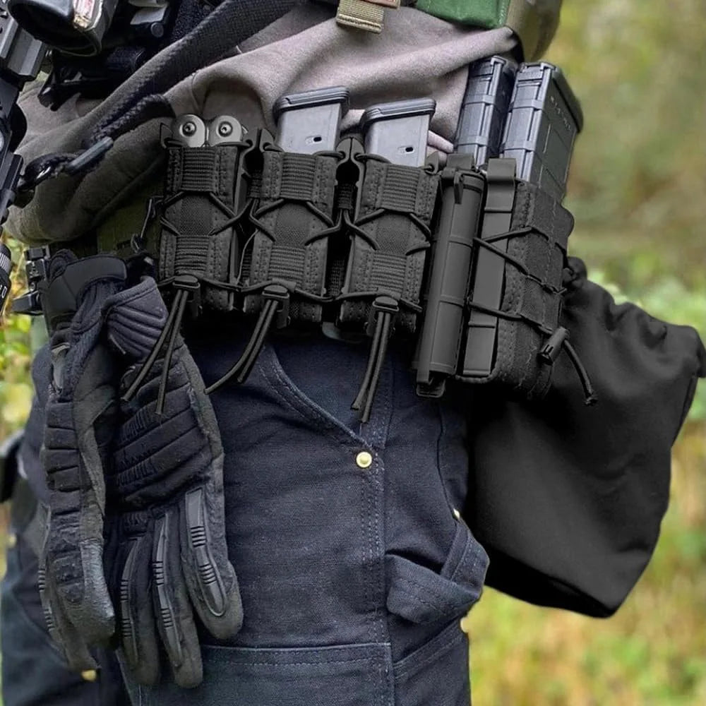 Ophidian 9mm Magazine Pouch – Tactical MOLLE Double & Triple Stack Pistol Mag Holder