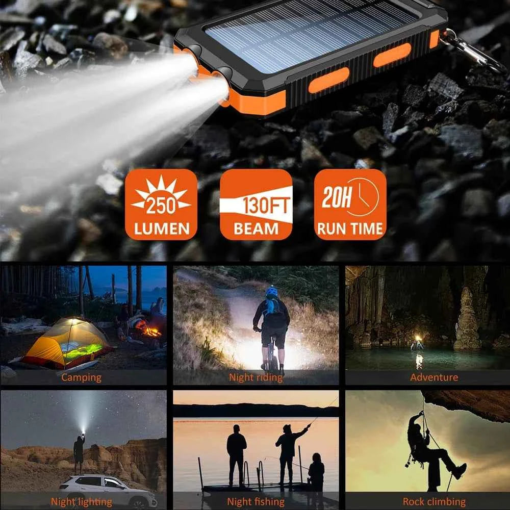 10000mAh Solar Charging Power Bank
