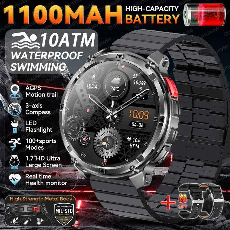 GUHUAVMI Military Smartwatch 2026