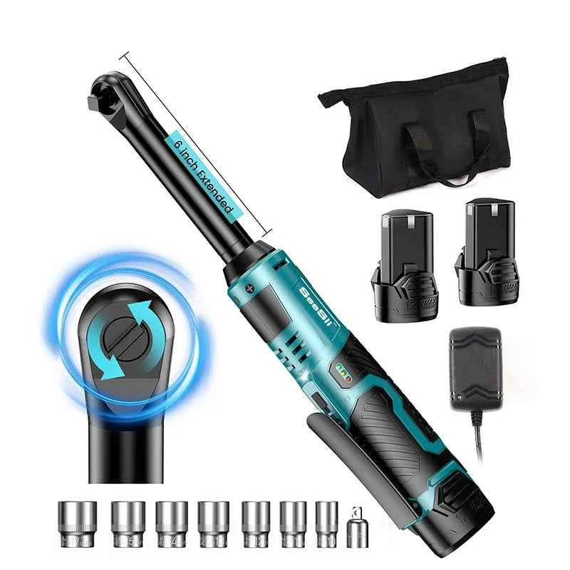 SEESII 3/8" Cordless Electric Ratchet Wrench