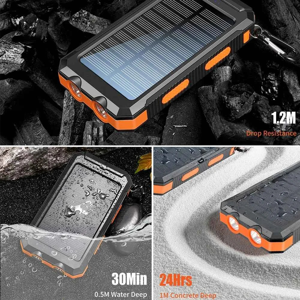 10000mAh Solar Charging Power Bank