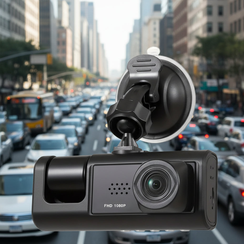 1080P Dual Dash Cam for Cars – Front & Interior Camera with Night Vision