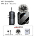 Wireless Lavalier Microphone (3-in-1)