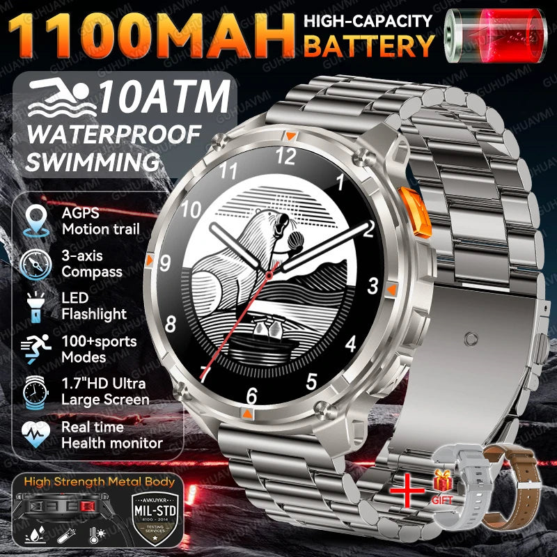 GUHUAVMI Military Smartwatch 2026