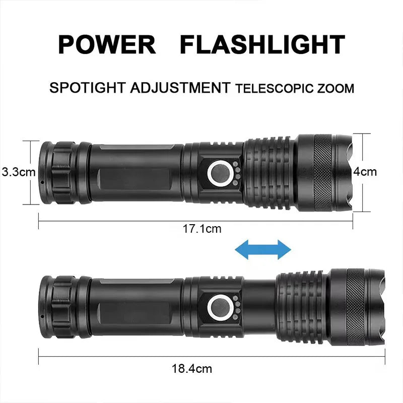 Mikenoon High-Power Rechargeable LED Tactical Flashlight