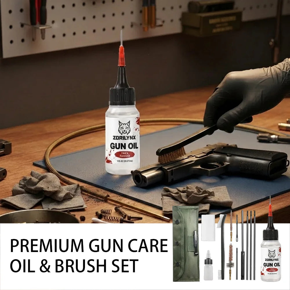 1oz Firearm Maintenance Kit – 13-Piece Cleaning & Lubrication Set