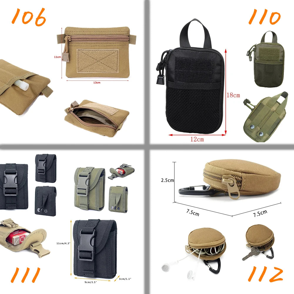 Tactical MOLLE Waist Bag – EDC Utility Pouch for Camping, Hiking & Outdoor Adventures