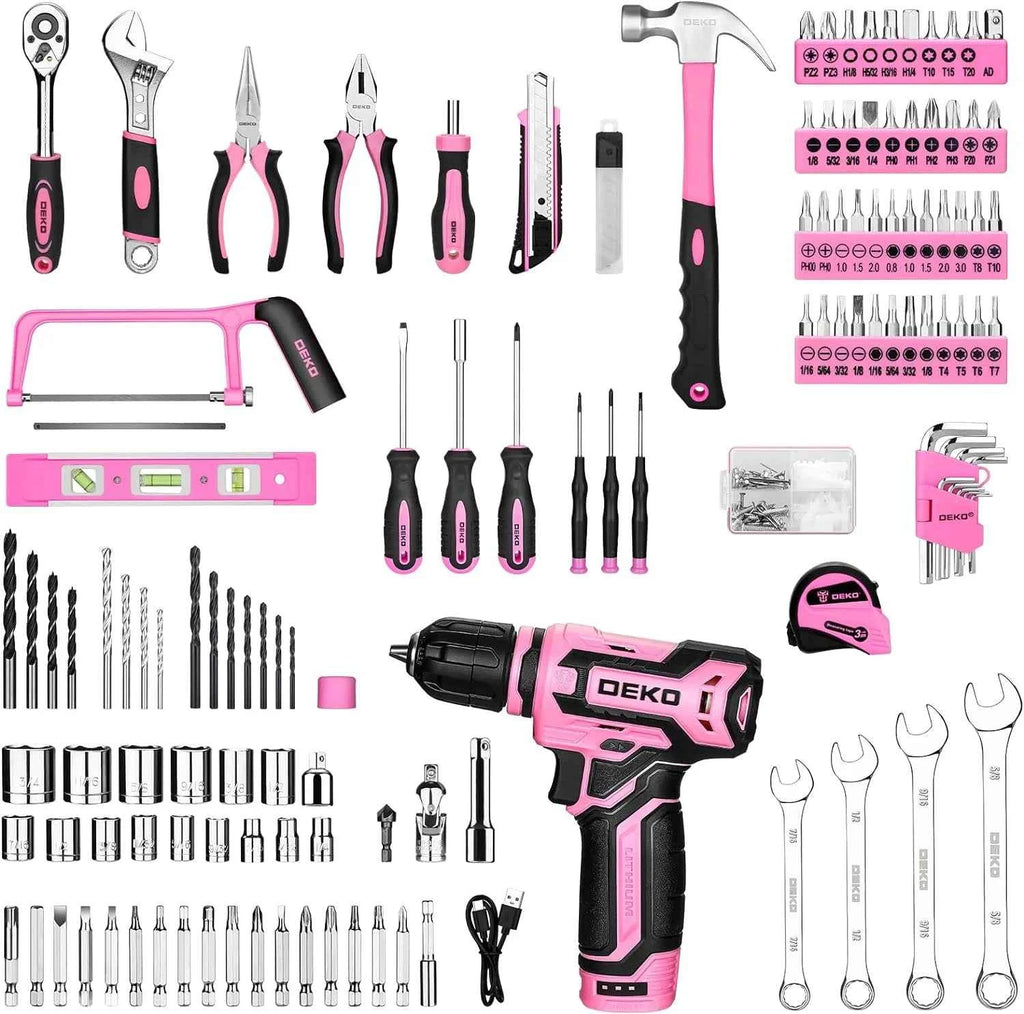 DEKO Home Mechanic Toolbox Set