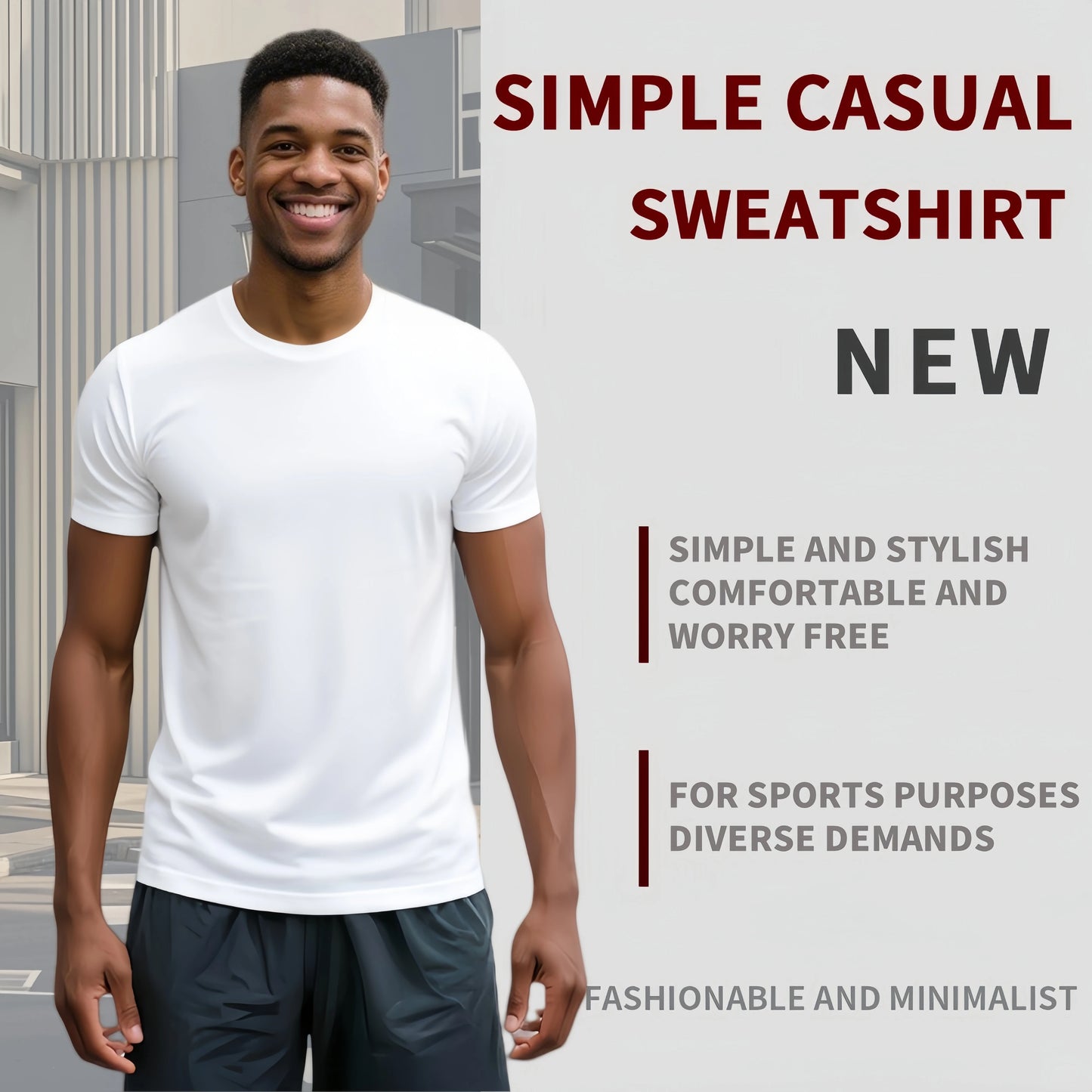 5-Pack Men's Quick-Dry Performance T-Shirts