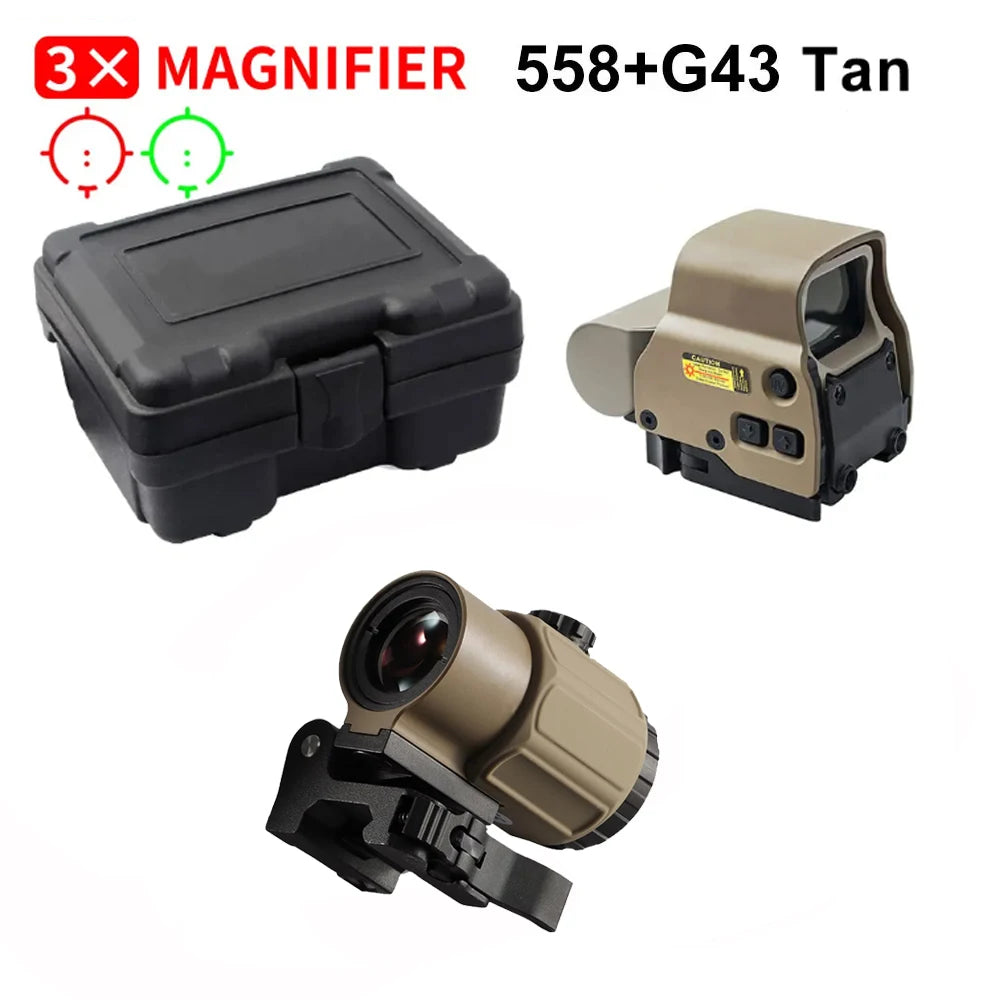 558 Holographic-Style Optical Sight with Magnifier