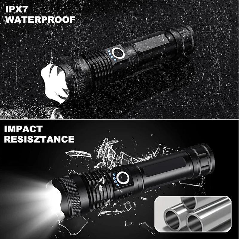 Mikenoon High-Power Rechargeable LED Tactical Flashlight