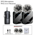 Wireless Lavalier Microphone (3-in-1)