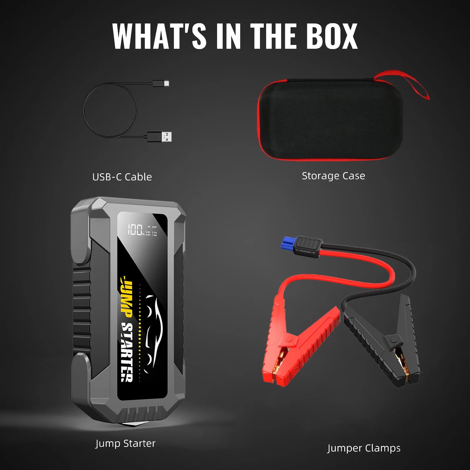 5000A Car Jump Starter & 20,000mAh Power Bank