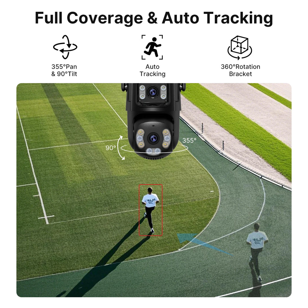 4K 8MP Dual-Lens WiFi PTZ Security Camera