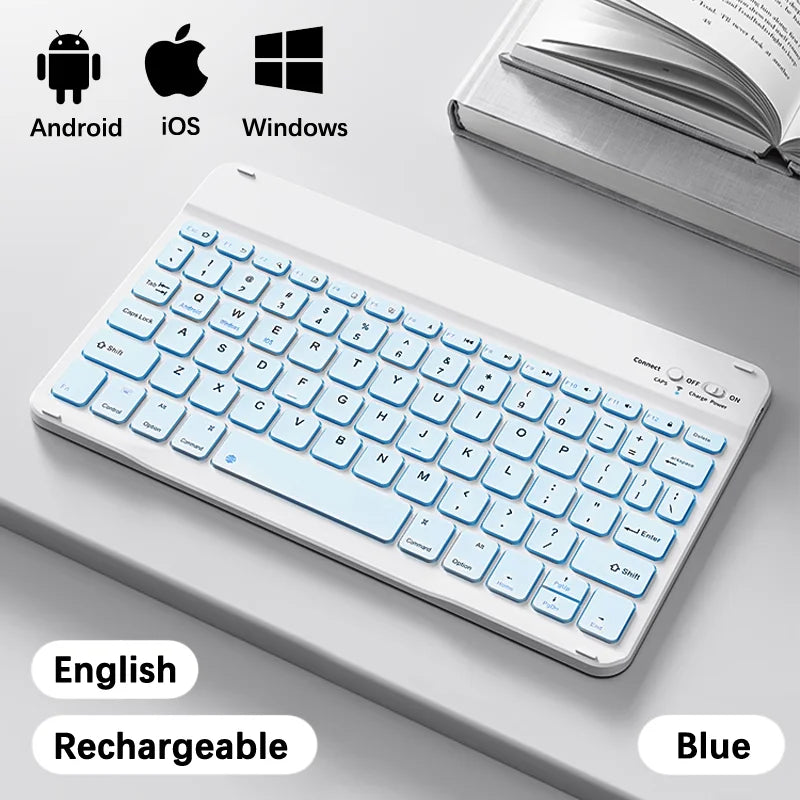 Wireless Bluetooth Keyboard for Android & iOS Tablets