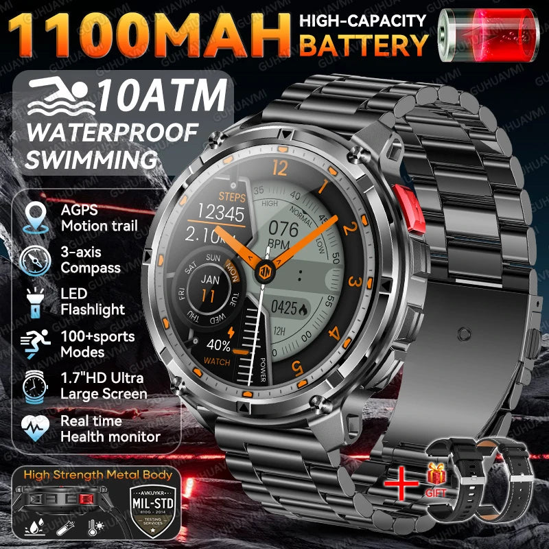 GUHUAVMI Military Smartwatch 2026