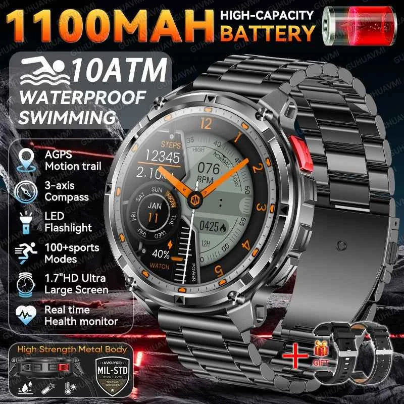 GUHUAVMI Military Smartwatch 2026