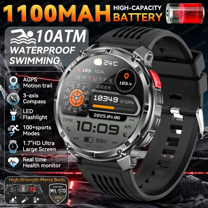 GUHUAVMI Military Smartwatch 2026