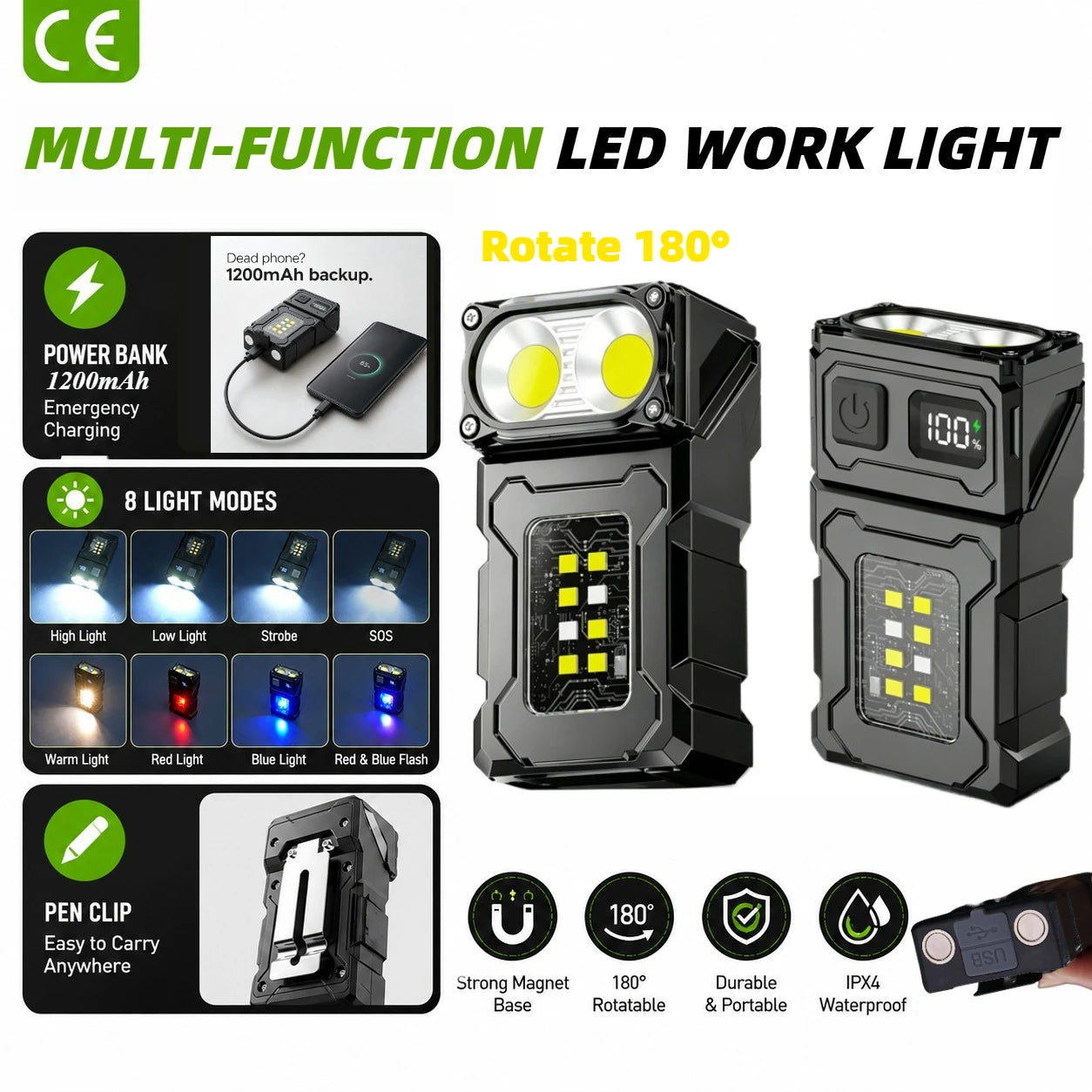 Tactical Portable Work Light