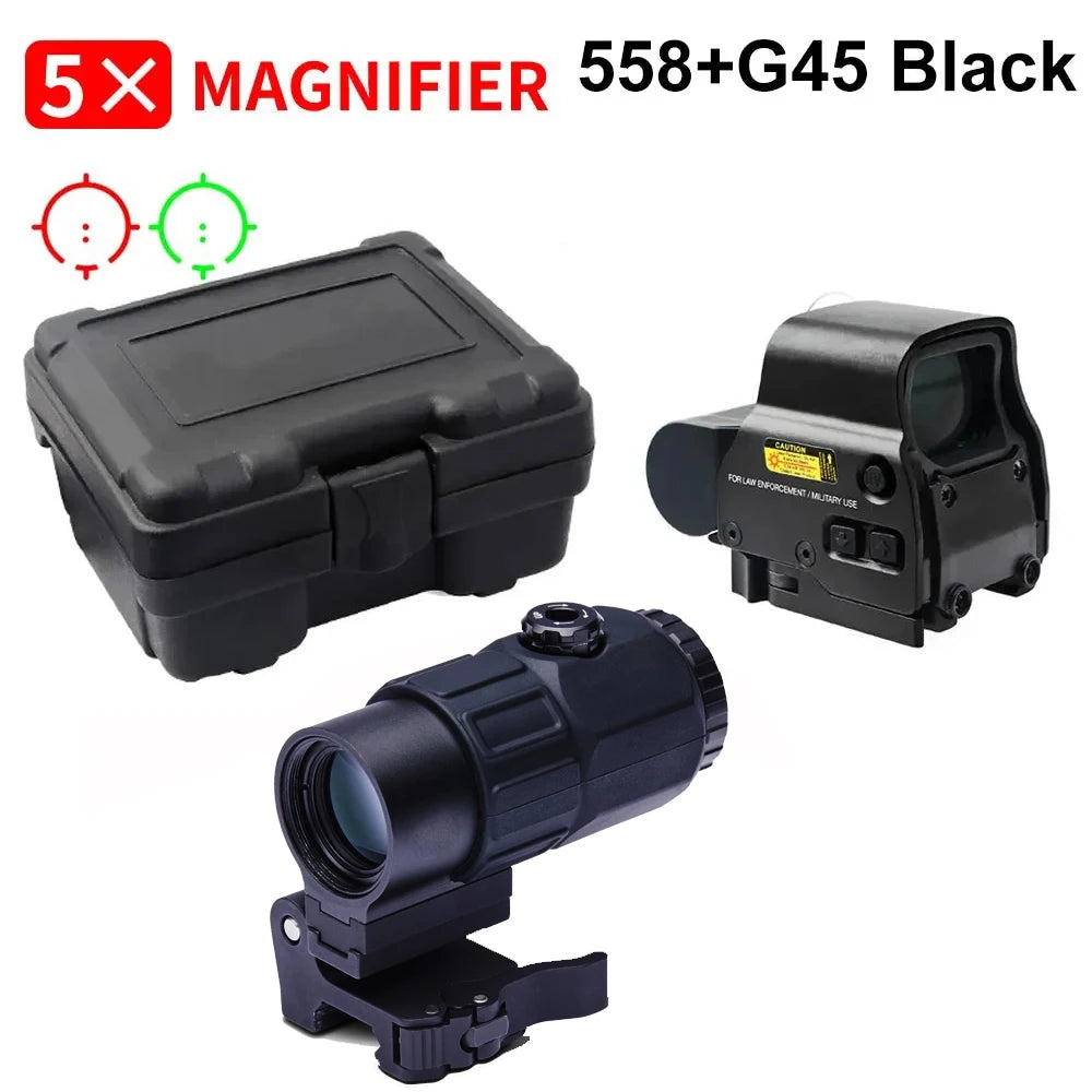 558 Holographic-Style Optical Sight with Magnifier