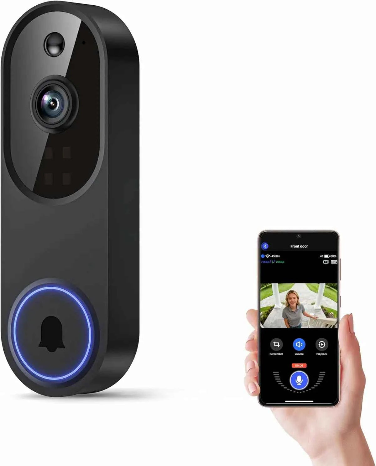 Wireless WiFi Video Doorbell Camera