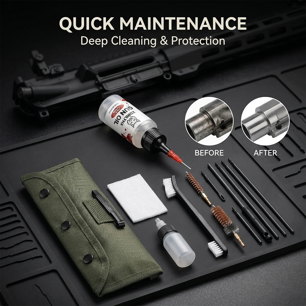 1oz Firearm Maintenance Kit – 13-Piece Cleaning & Lubrication Set