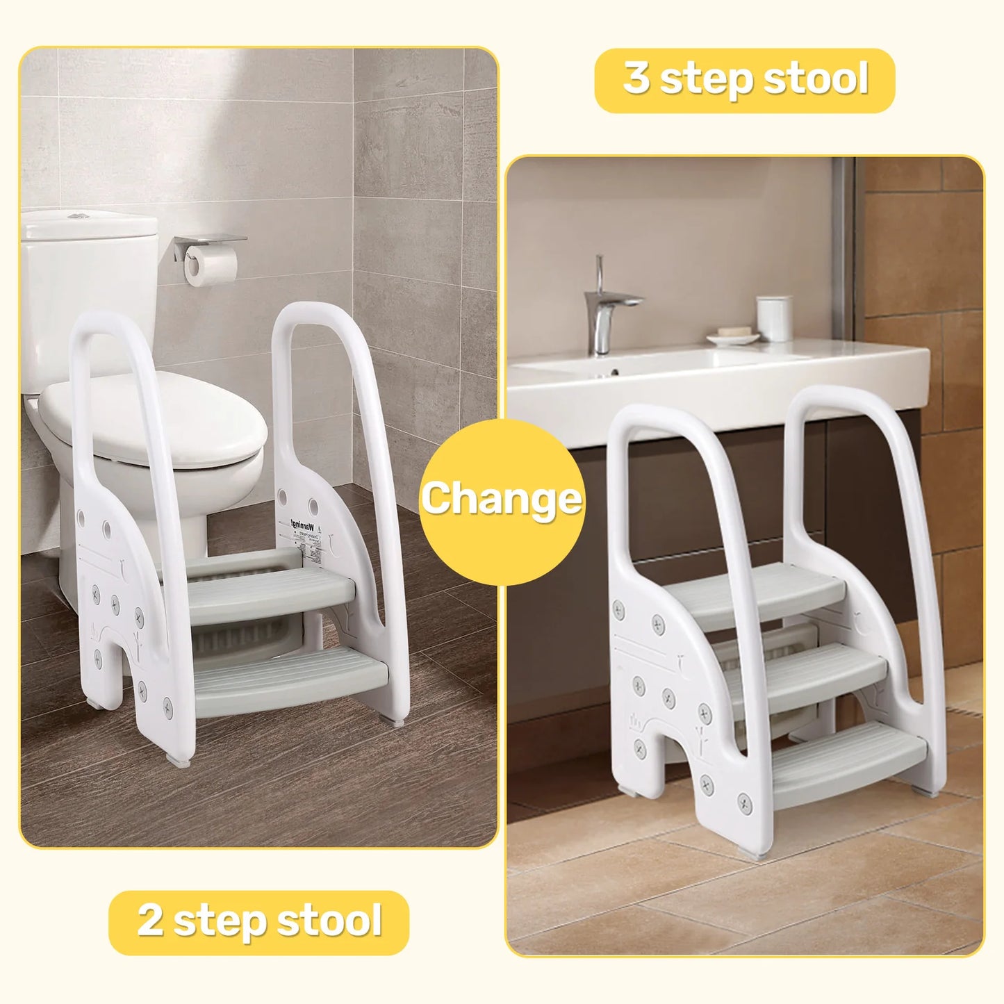 Kids Step Stool with Handles