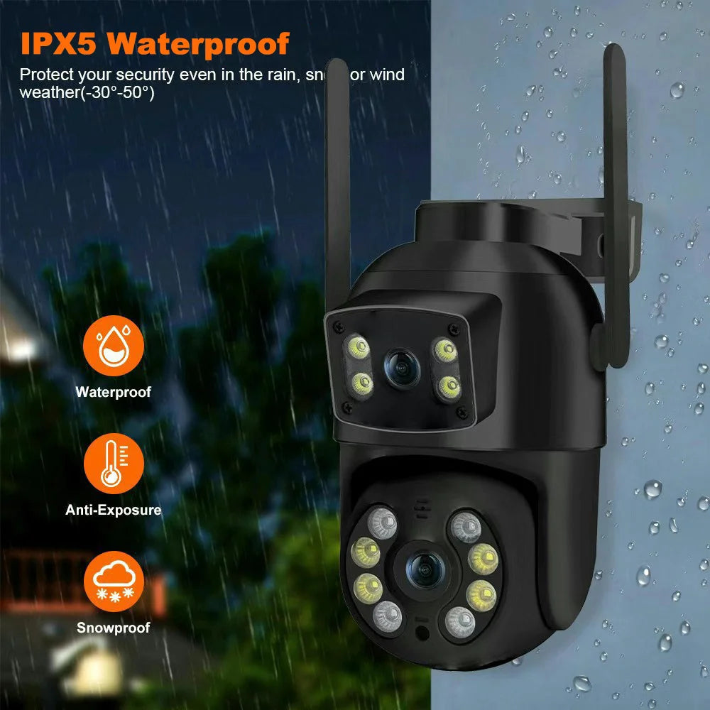 8MP Dual Lens WiFi Security Camera