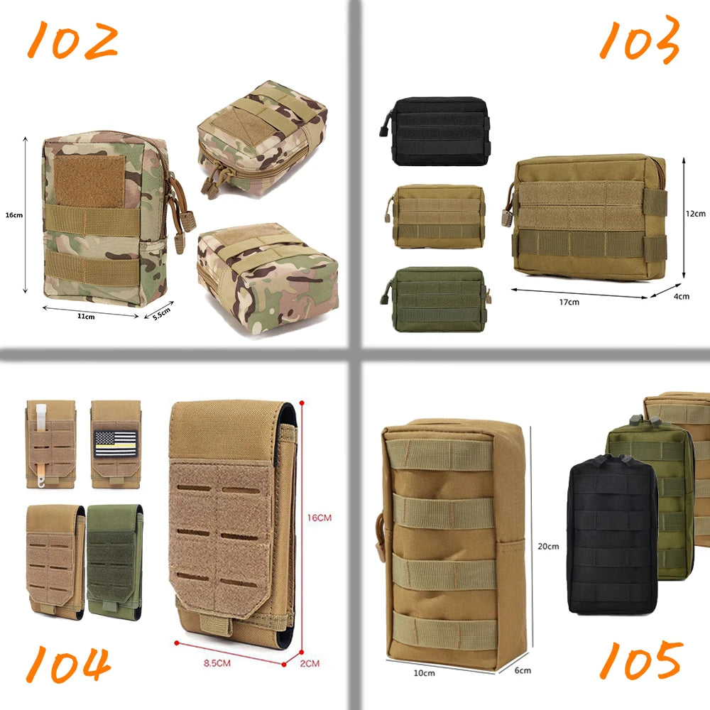 Tactical MOLLE Waist Bag – EDC Utility Pouch for Camping, Hiking & Outdoor Adventures