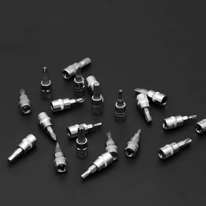 46-Piece Car Repair Tool Kit with Ratchet Wrench & Socket Set