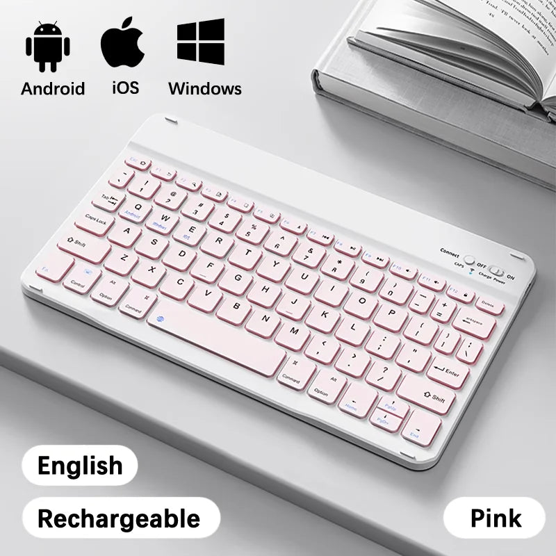 Wireless Bluetooth Keyboard for Android & iOS Tablets
