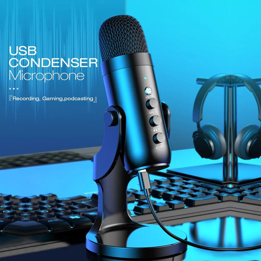 HAOMUREN USB Condenser Microphone for PC & Mac