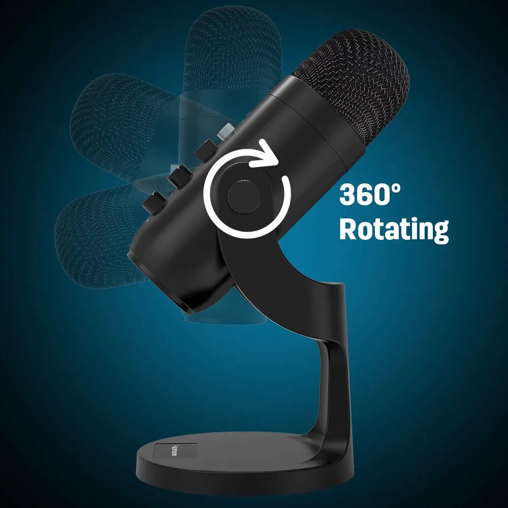 HAOMUREN USB Condenser Microphone for PC & Mac