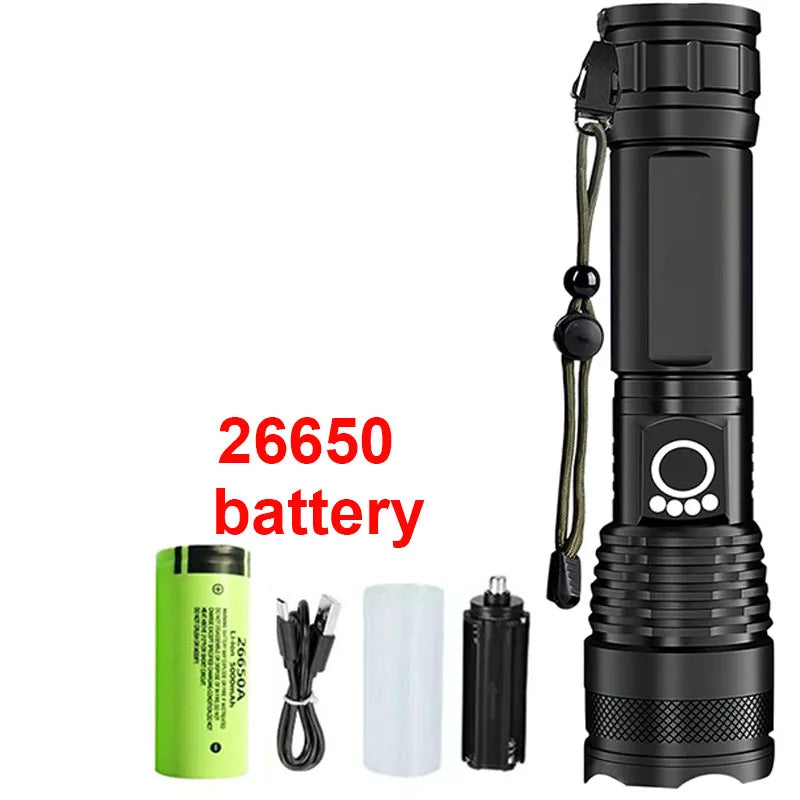 Mikenoon High-Power Rechargeable LED Tactical Flashlight