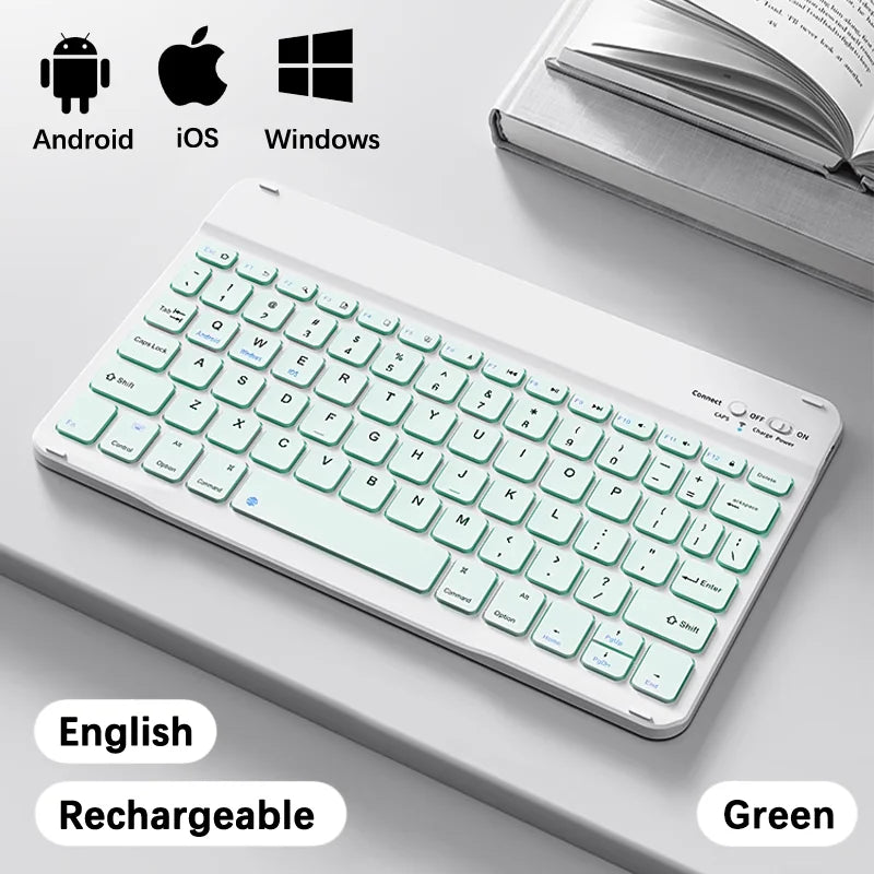 Wireless Bluetooth Keyboard for Android & iOS Tablets