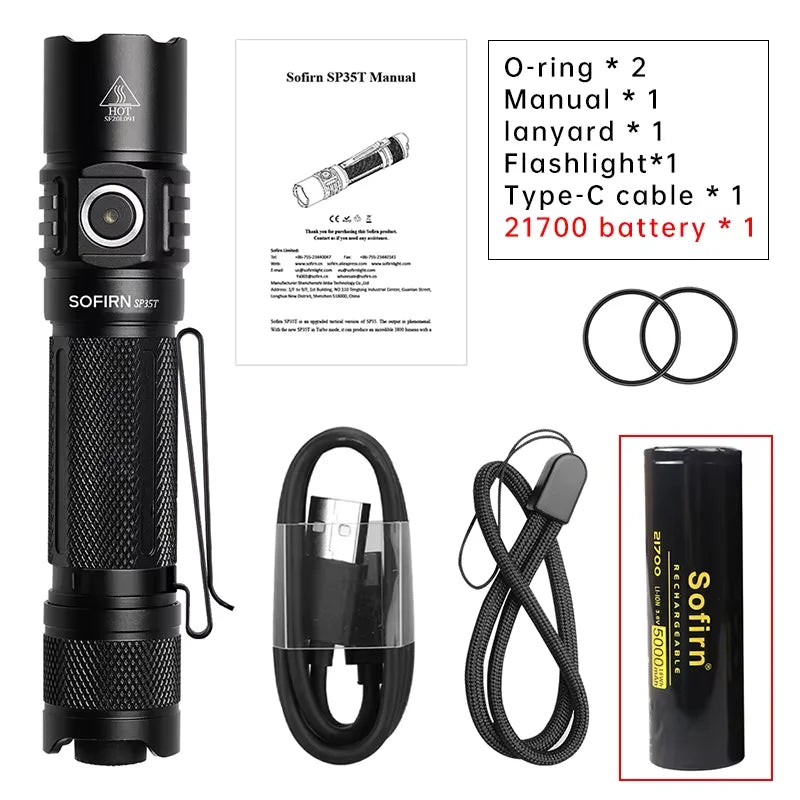 Dominate the Dark with the Sofirn SP35T Tactical Flashlight