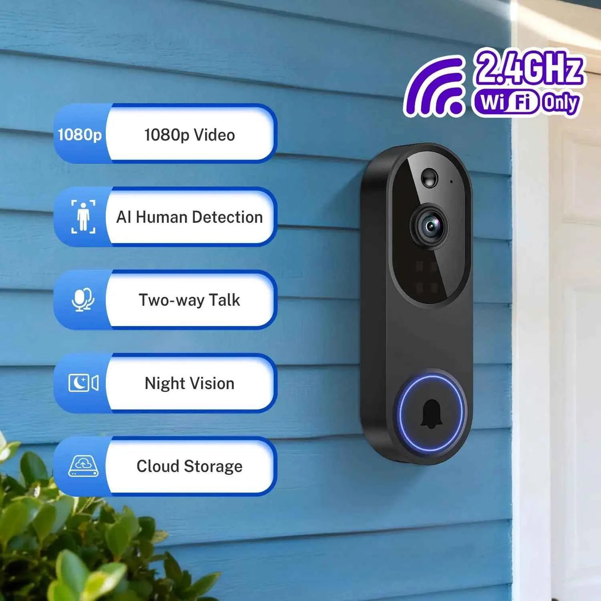 Wireless WiFi Video Doorbell Camera