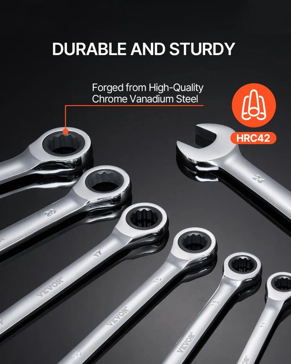 30-Piece Ratcheting Wrench Set