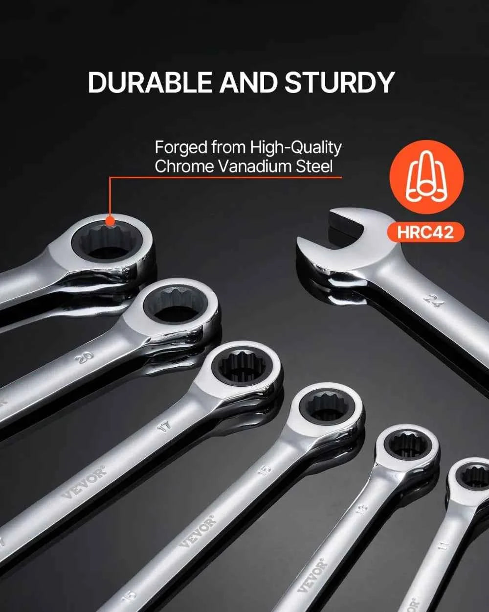 30-Piece Ratcheting Wrench Set