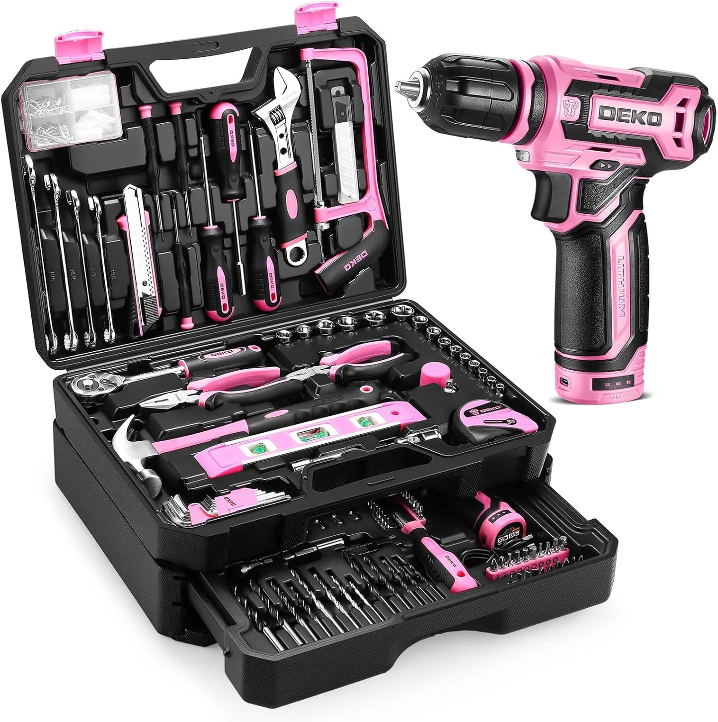 DEKO Home Mechanic Toolbox Set