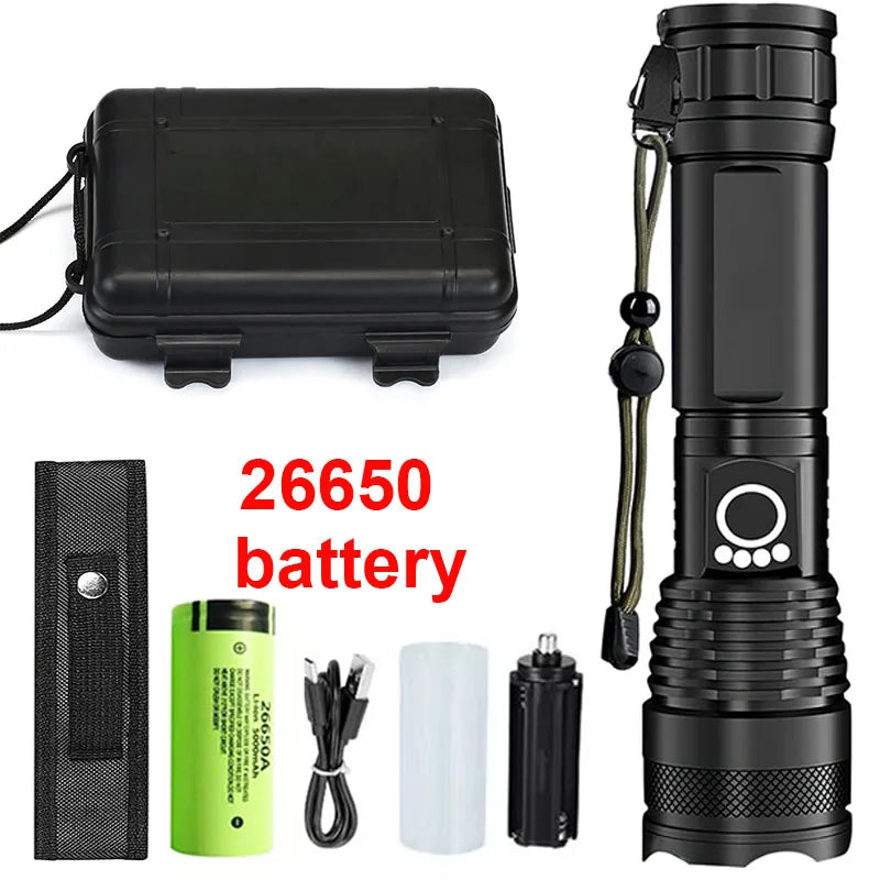Mikenoon High-Power Rechargeable LED Tactical Flashlight
