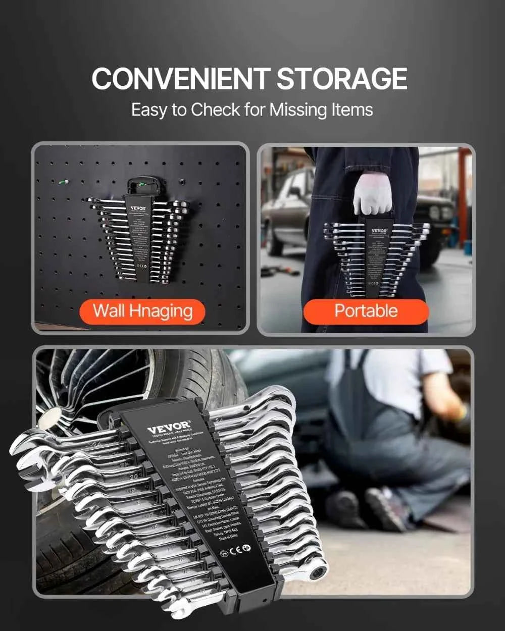30-Piece Ratcheting Wrench Set