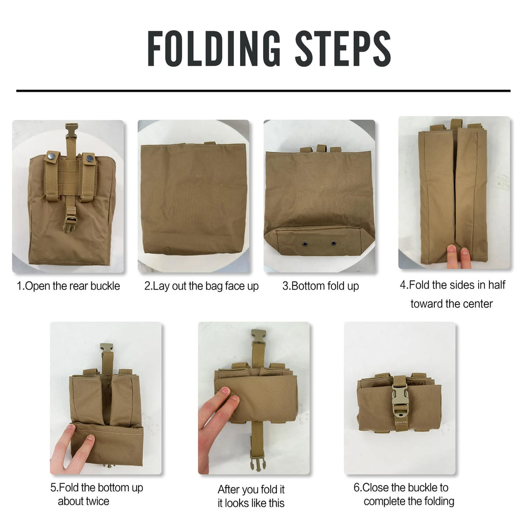 Foldable MOLLE Magazine Dump Pouch