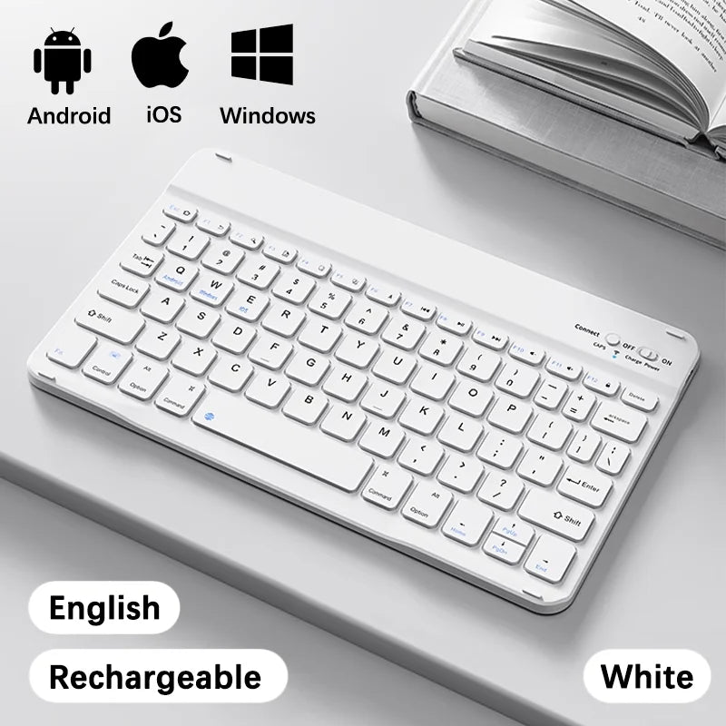 Wireless Bluetooth Keyboard for Android & iOS Tablets