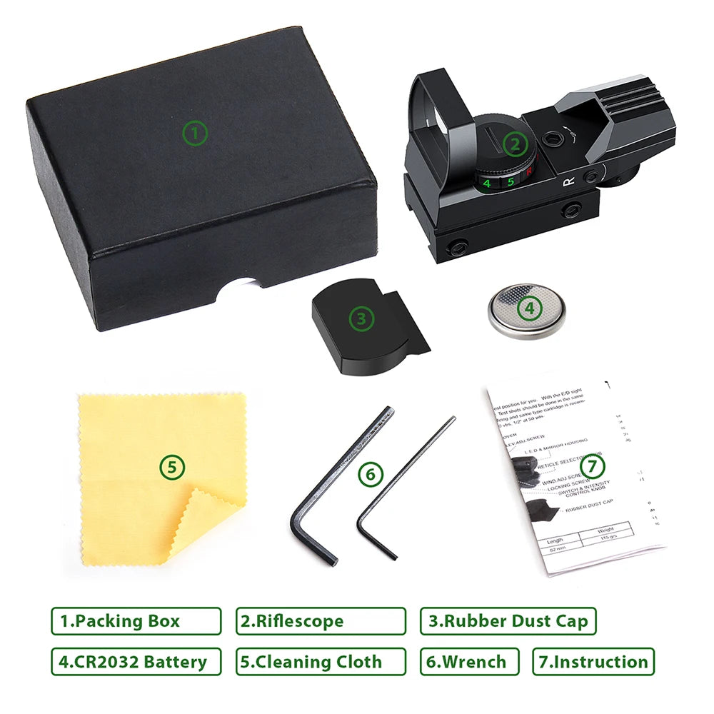 Tactical Red & Green Dot Sight
