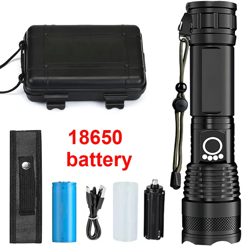 Mikenoon High-Power Rechargeable LED Tactical Flashlight