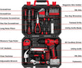DEKO Small Repair Tool Kit with Electric Drill & Screwdriver