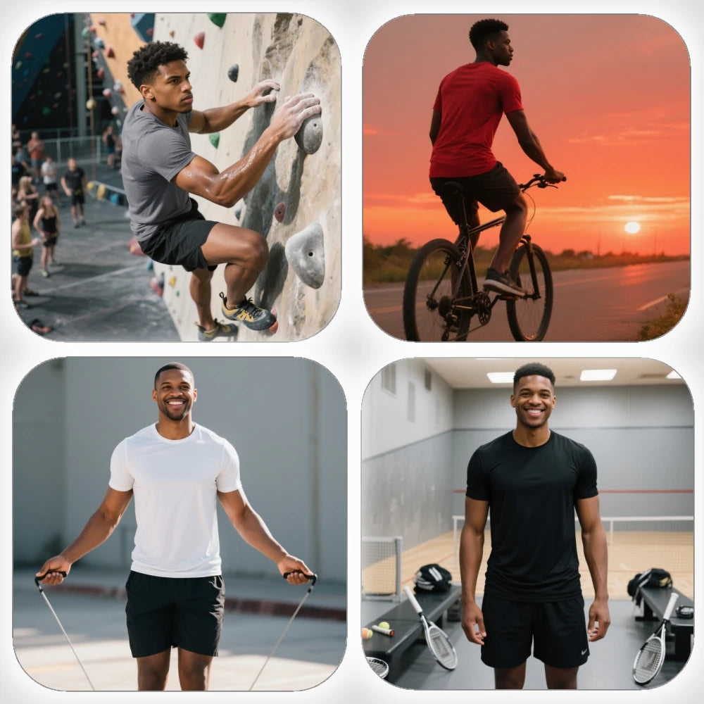5-Pack Men's Quick-Dry Performance T-Shirts