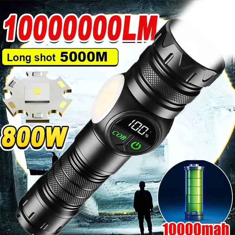 Mikenoon USB Rechargeable Tactical LED Flashlight